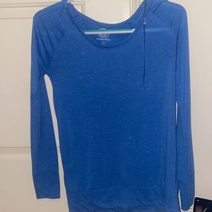Blue long sleeve top